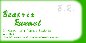 beatrix rummel business card